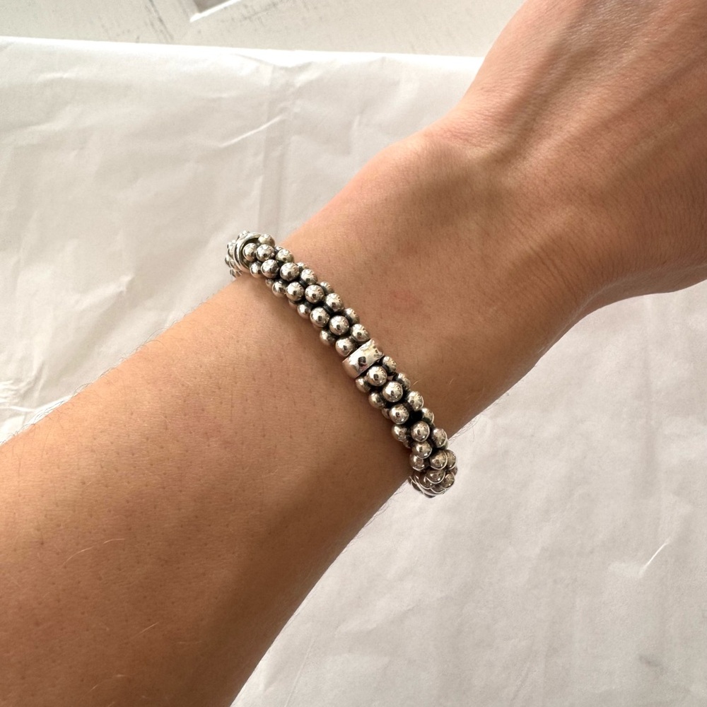 LAGOS Bold Signature Caviar Rope Sterling Silver Bracelet - Picture 7 of 7